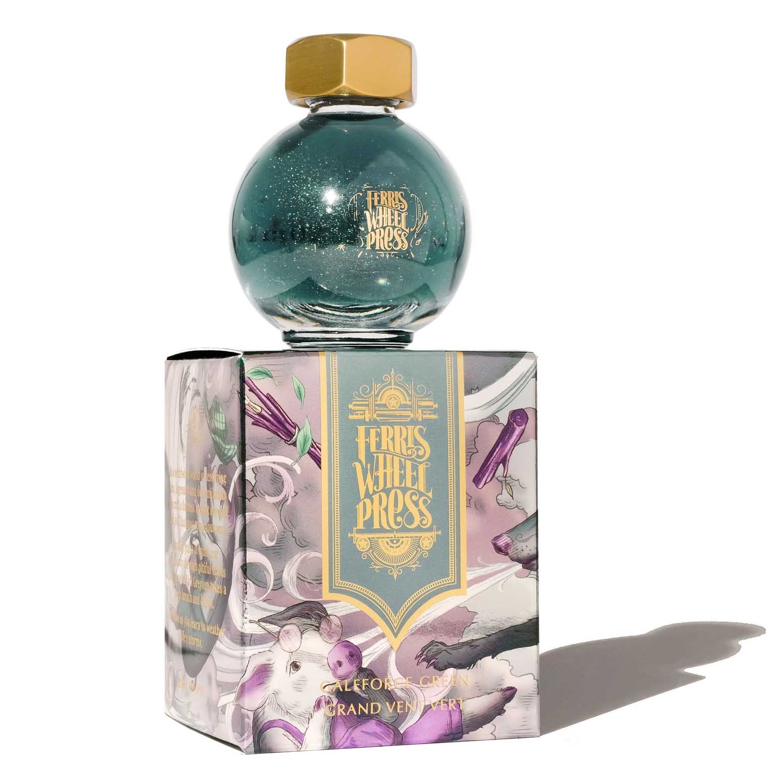 Ferris Wheel Press Fountain Pen Ink 20ml - FerriTales™ Galeforce Green